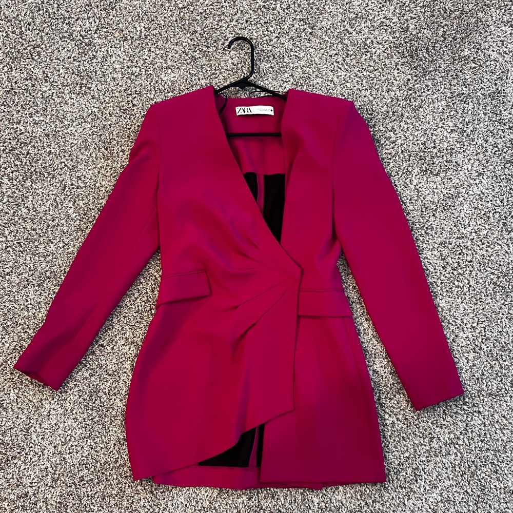 Pink Zara blazer dress! Only worn once for my birthday! - Picture 1 of 7